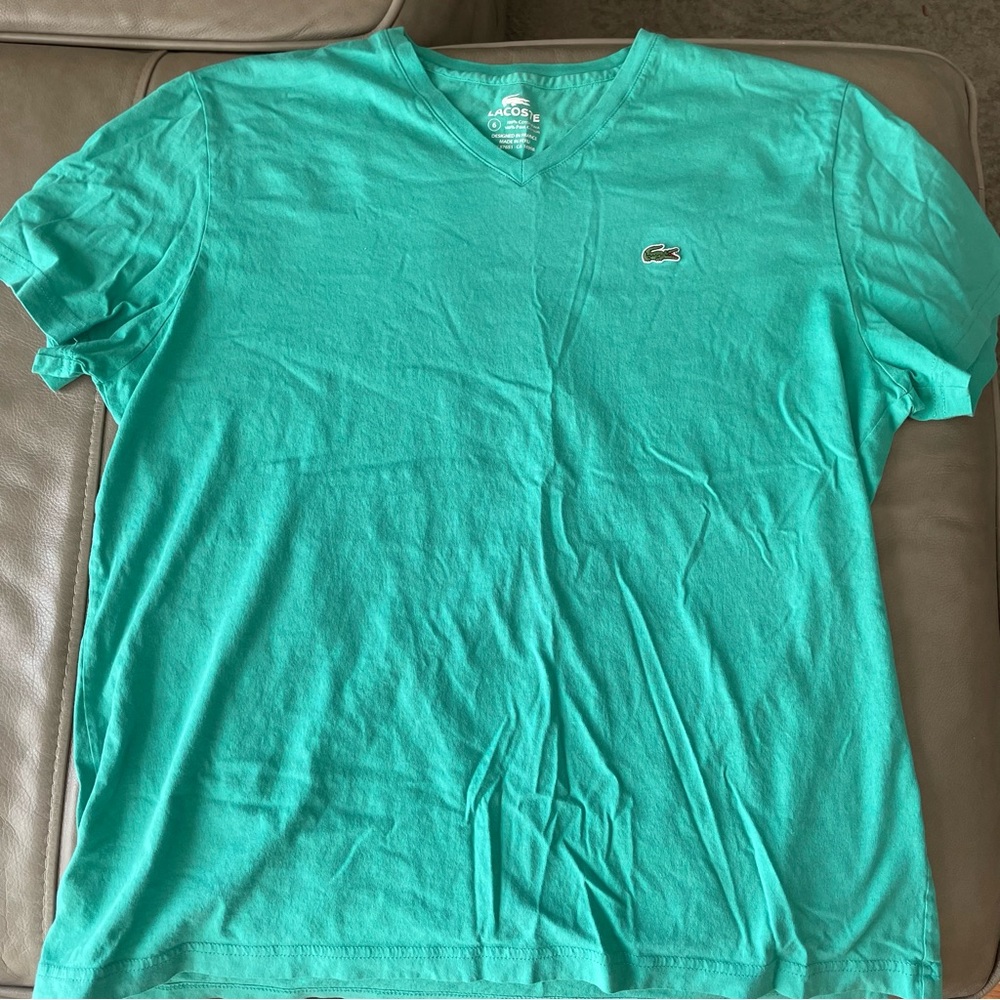 Lacoste V-Neck Pima Cotton Tee